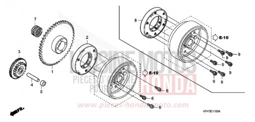 EMBRAYAGE DE DEMARRAGE ANF1257 de 2007